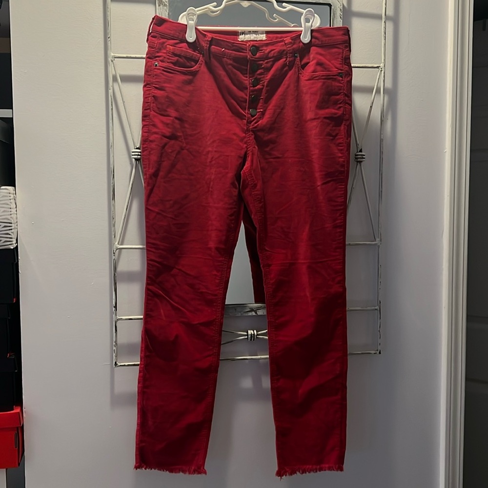 Free People Pink Corduroy Pants
